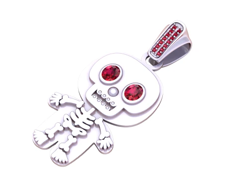Cartoon skull jewelry 3D Print Model