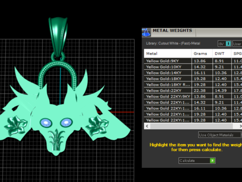 Animal spirit jewelry Modèles 3D en vedette