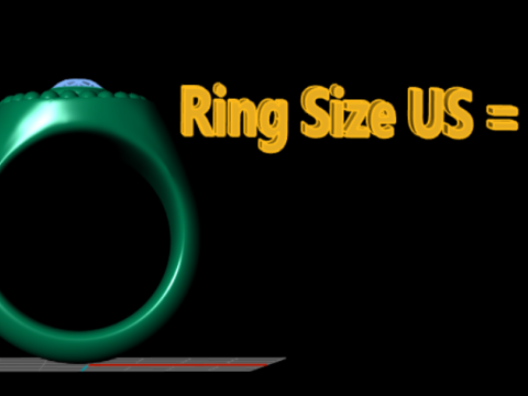 Gemstone statement ring 3D Принт Модель