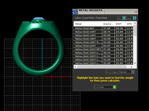 Gemstone statement ring 3D Print Model