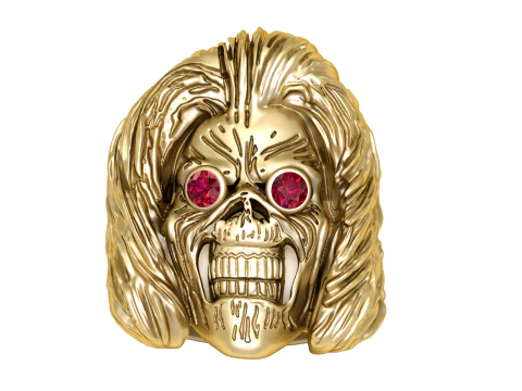 Gold skull ring 3D Print Model