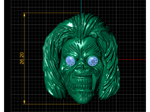 Gold skull ring Modello di stampa 3D