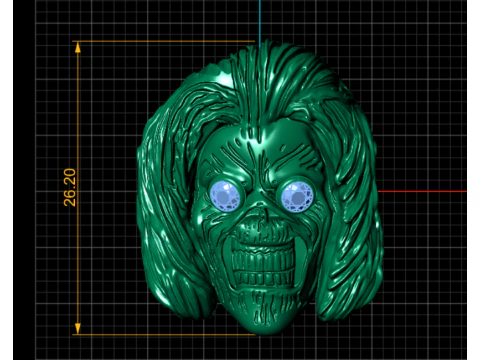 Gold skull ring 3D Print Model