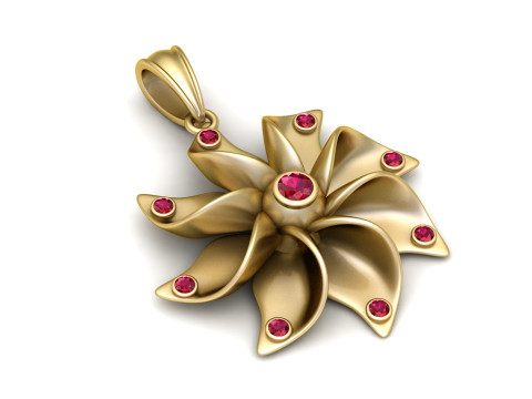 Floral pendant 3D Принт Модель