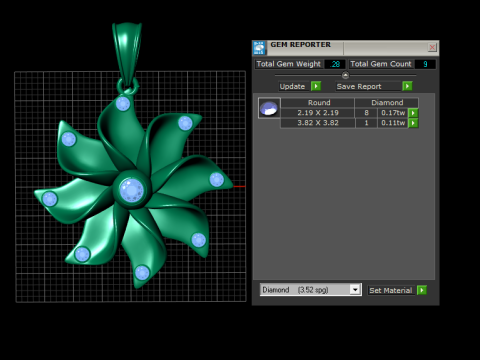 Floral pendant 3D Принт Модель