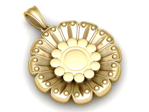 Bijoux de fleurs élégants Modèles 3D en vedette