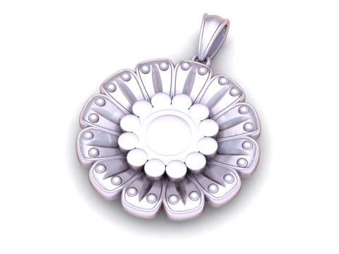 Elegant flower jewelry 3D Print Model
