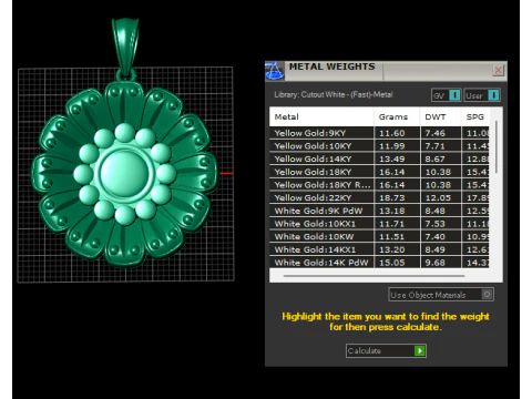Elegant flower jewelry 3D Print Model