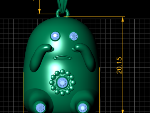 Cute character pendant 3D Принт Модель
