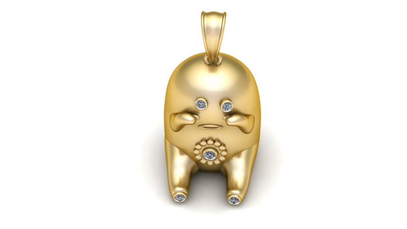 Cute character pendant 3D Принт Модель .c4d .max .obj .3ds .fbx .stl .blend