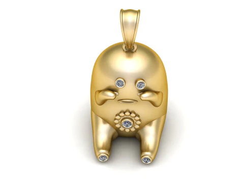 Ciondolo con personaggio carino Modello di stampa 3D