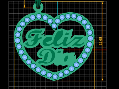 Heart Shaped Jewelry 3D Print Model