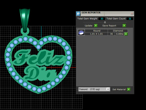 Heart Shaped Jewelry 3D Print Model