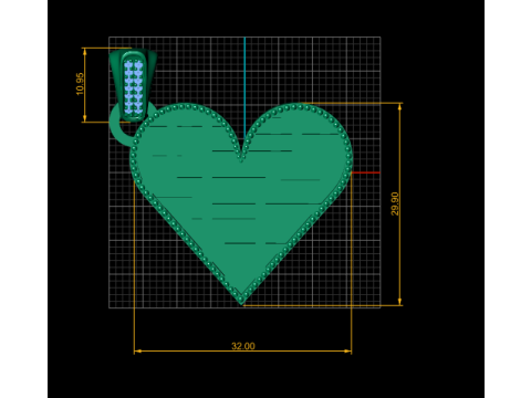 Diamond Bail Pendant 3D Print Model