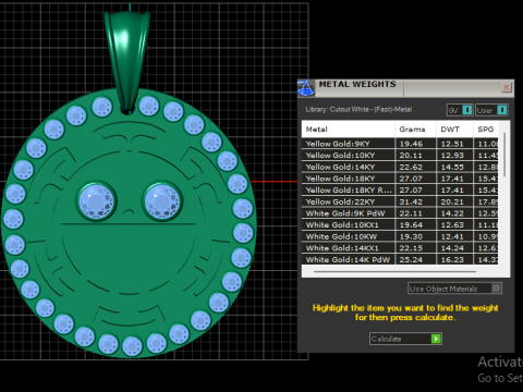 Anime Inspired Pendant 3D Принт Модель