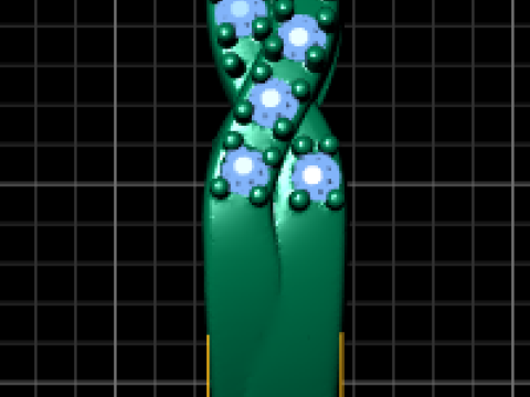 Ruby Engagement Ring Model do druku 3D