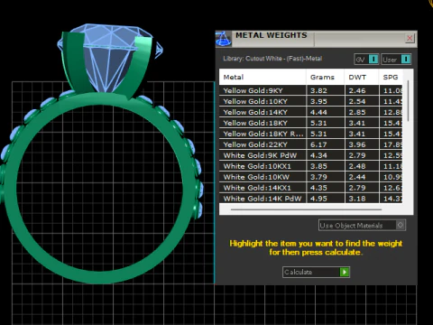 Double Band Ruby Ring 3D Print Model
