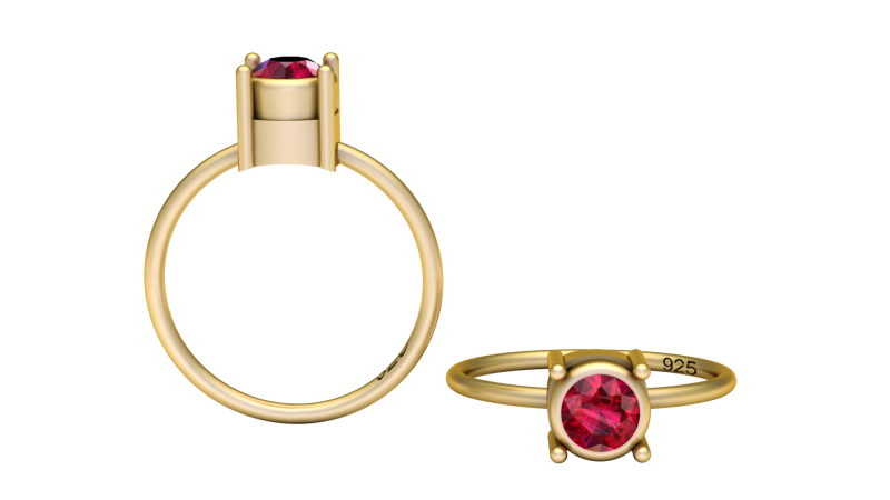 Anniversary Gift Ring 3D प्रिंट मॉडल .c4d .max .obj .3ds .fbx .stl .blend