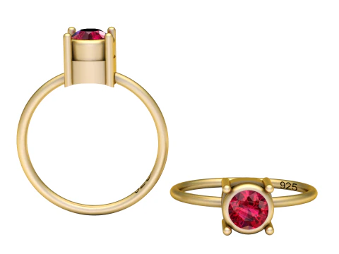 Anel de presente de aniversário Modelo de Impressão 3D