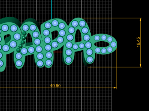 PAPA Name Pendant 3D 打印模型