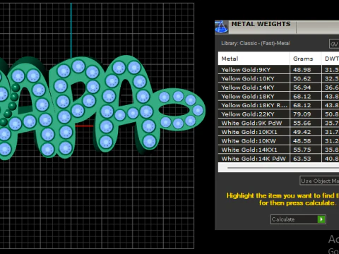PAPA Name Pendant 3D Print Model