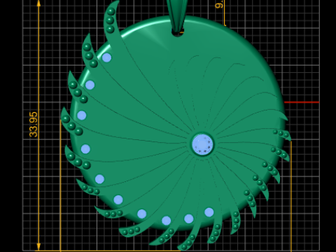Fashion Accessory Pendant Modelo de Impressão 3D