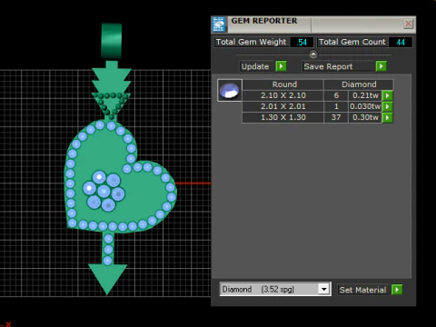 Designer Love Pendant 3D Print Model