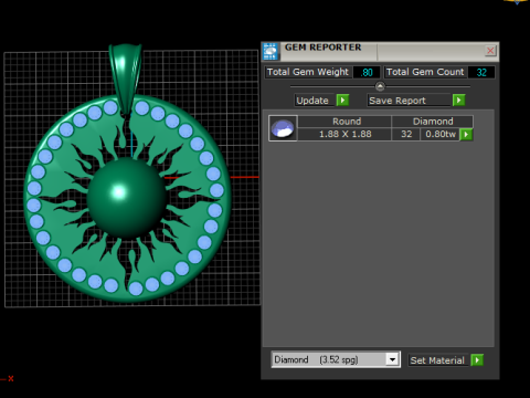 Sunburst Pendant 3Dプリントモデル