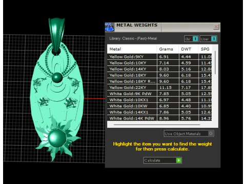 Celestial Gold Pendant 3D Print Model