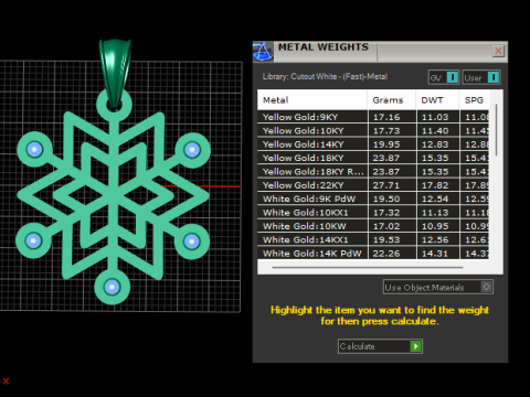 Snowflake pendant 3D प्रिंट मॉडल