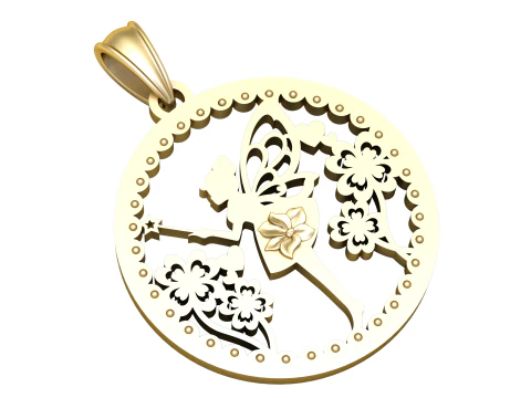 Handcrafted pendant design 3D Print Model