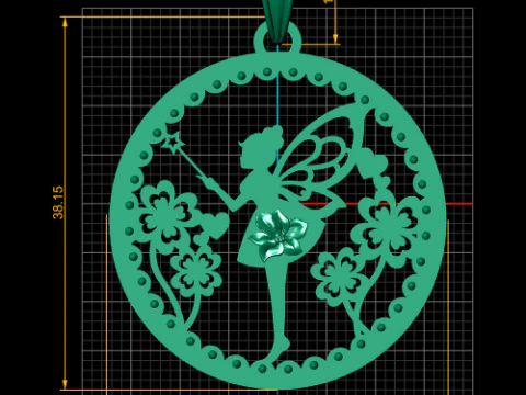 Handcrafted pendant design 3D Print Model