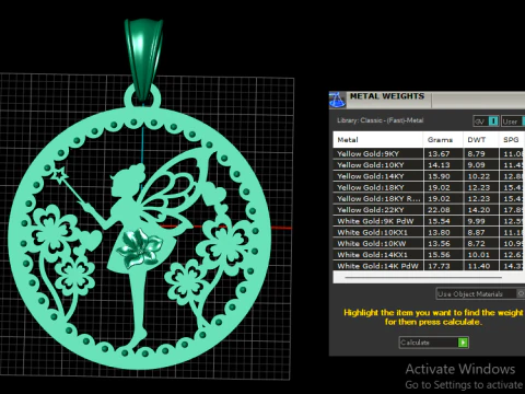 Handcrafted pendant design 3D Print Model