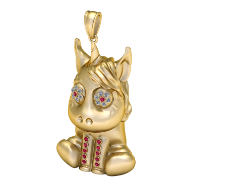 Handcrafted unicorn design Model do druku 3D
