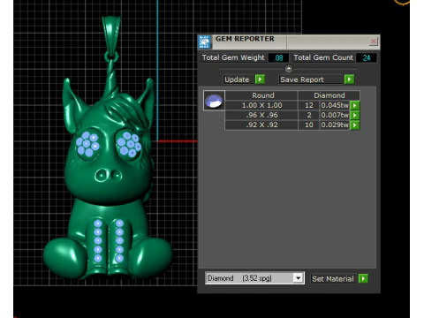 Handcrafted unicorn design 3D Print Model