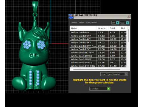 Handcrafted unicorn design 3D Print Model