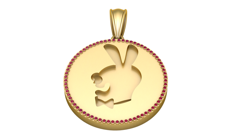 Unique gold pendant Modelo de impresión 3D .c4d .max .obj .3ds .fbx .stl .blend 