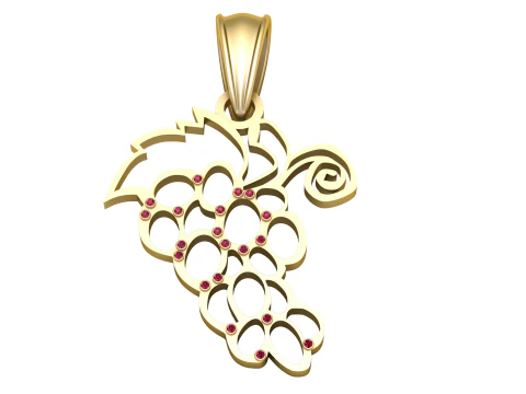 포도 펜던트 3D 프린트 모델