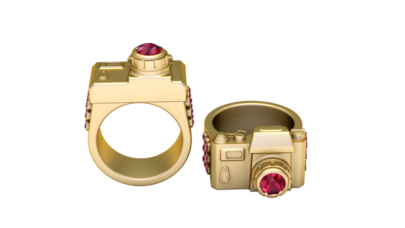 Camera ring Model Cetak 3D .c4d .max .obj .3ds .fbx .stl .blend 