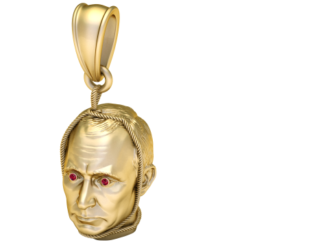 Gold head pendant Modelo de Impressão 3D
