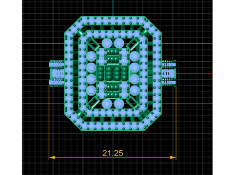 Cincin batu permata merah muda Model Cetak 3D