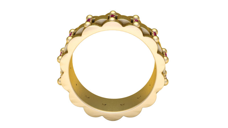 Gold Band Ring 3D 打印模型 .c4d .max .obj .3ds .fbx .stl .blend