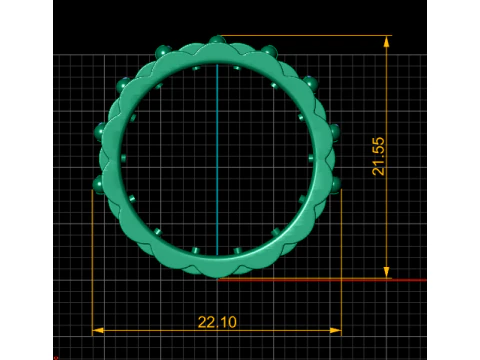Gold Band Ring 3D Print Model