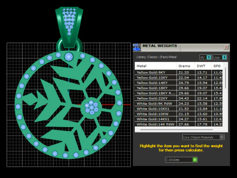 Snowflake Pendant 3D Print Model