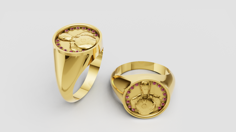Heroic Ring Design 3D 打印模型 .c4d .max .obj .3ds .fbx .stl .blend