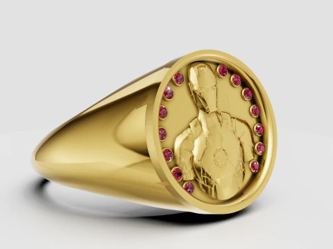 Heroic Ring Design 3D Print Model
