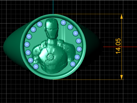 Heroic Ring Design 3D 打印模型