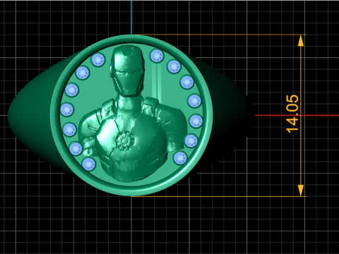 Heroic Ring Design 3D Print Model
