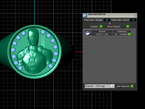 Heroic Ring Design 3D Print Model