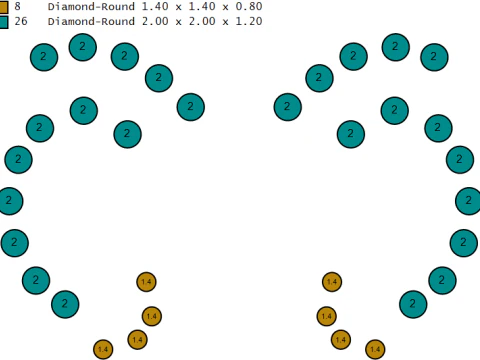 Pingente de cabe&ccedil;a de carneiro Modelo de Impressão 3D